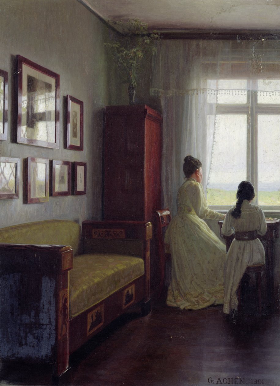 Wnętrze, 1901 r. autorstwa Georg Nicolai Achen