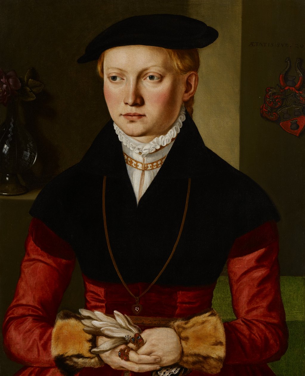 Portret dziewczynki, ok.1545 autorstwa Georg Pencz