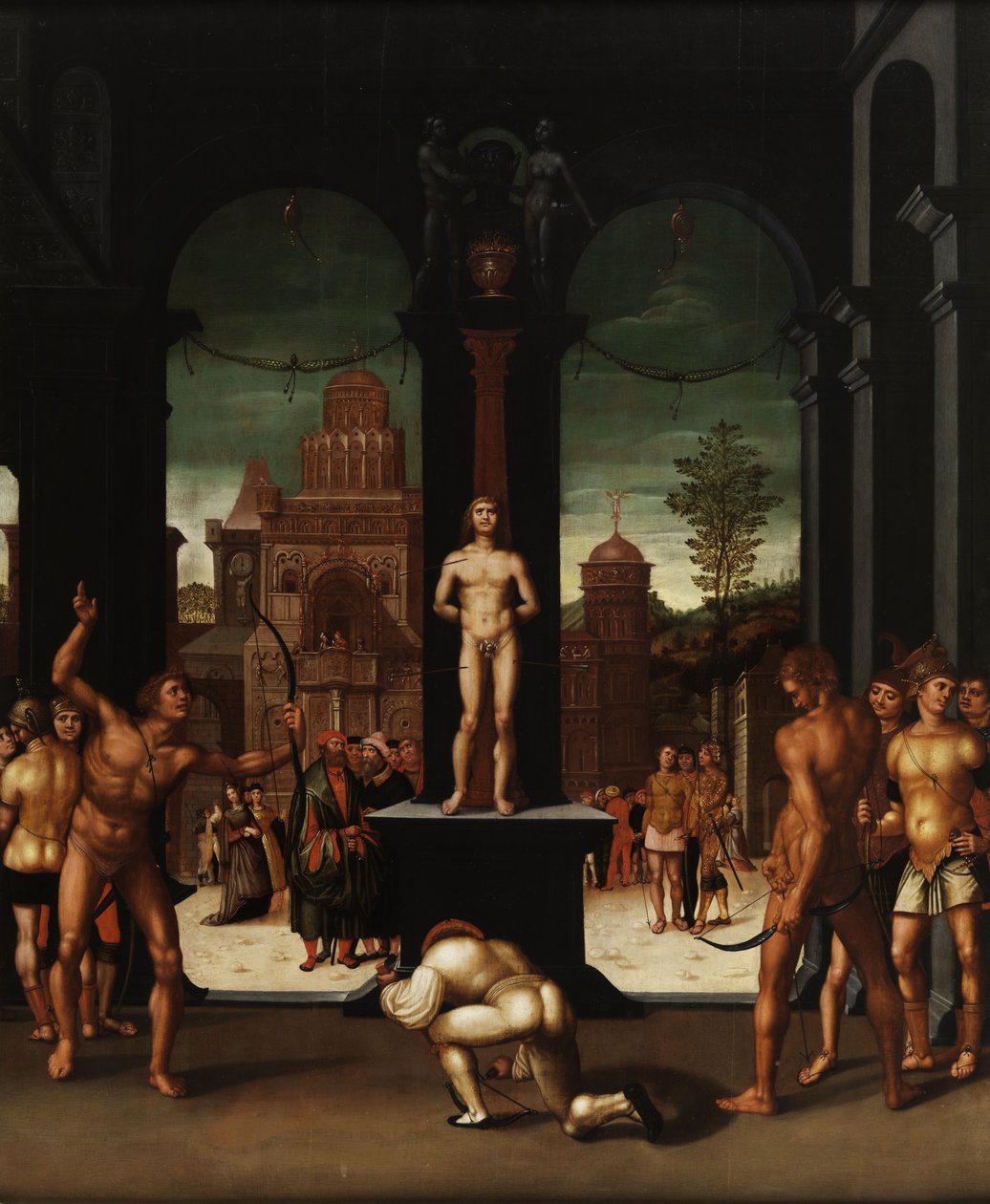 Męczeństwo św. Sebastiana autorstwa Georg Pencz