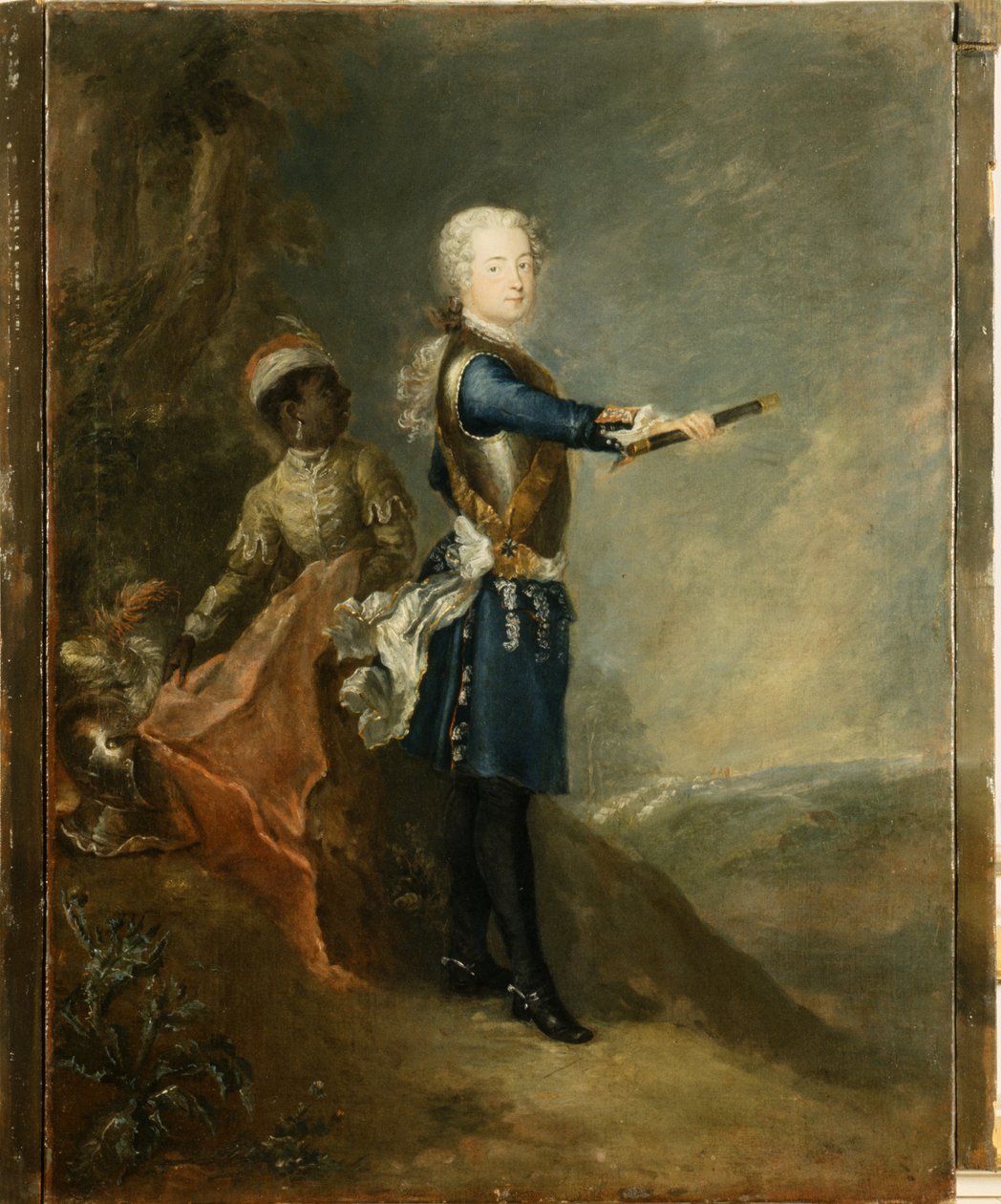 Fryderyk II jako książę koronny, c.1735 autorstwa Georg Wenzeslaus von Knobelsdorff