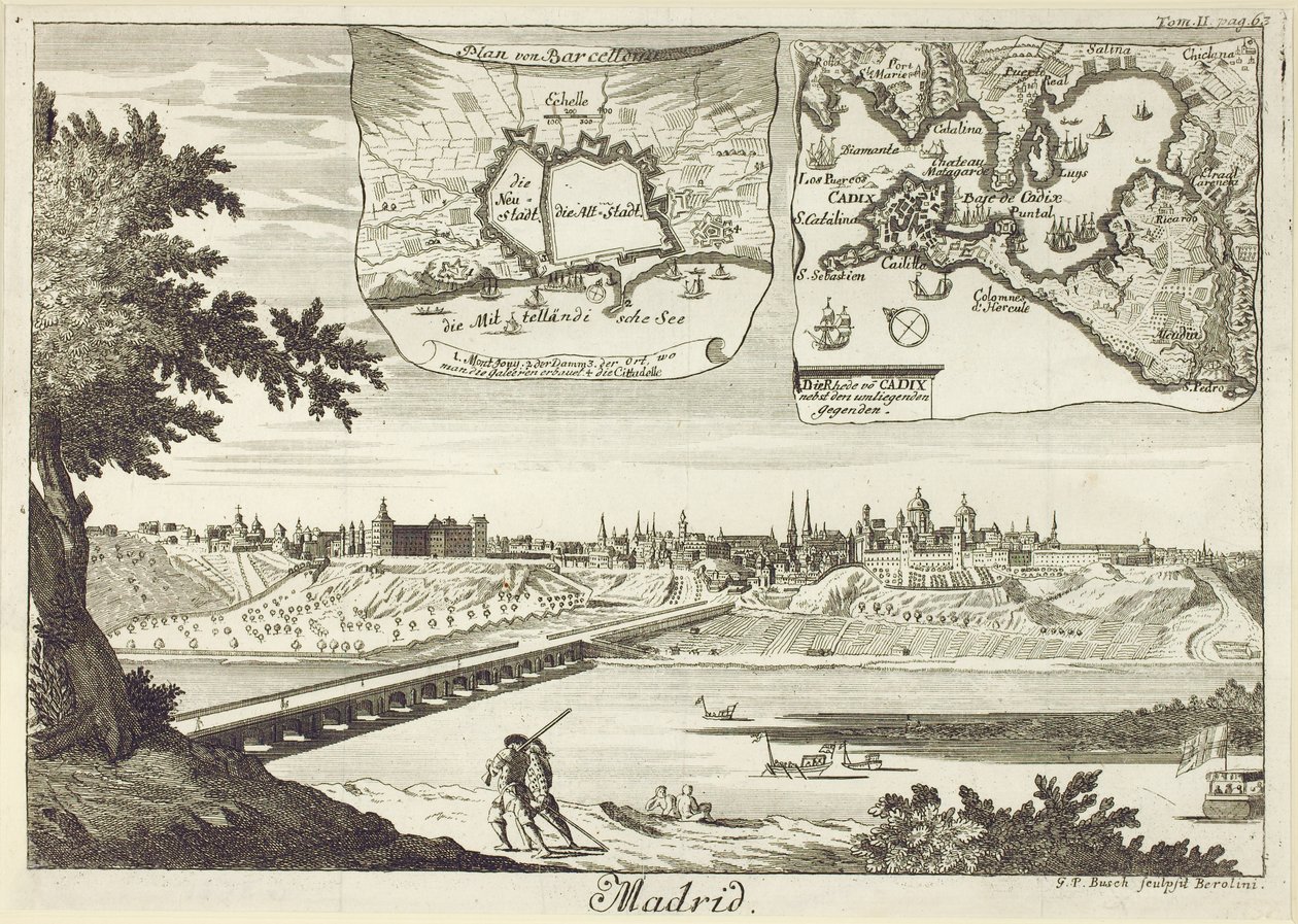 Panorama Madrytu autorstwa Georg Paul Busch