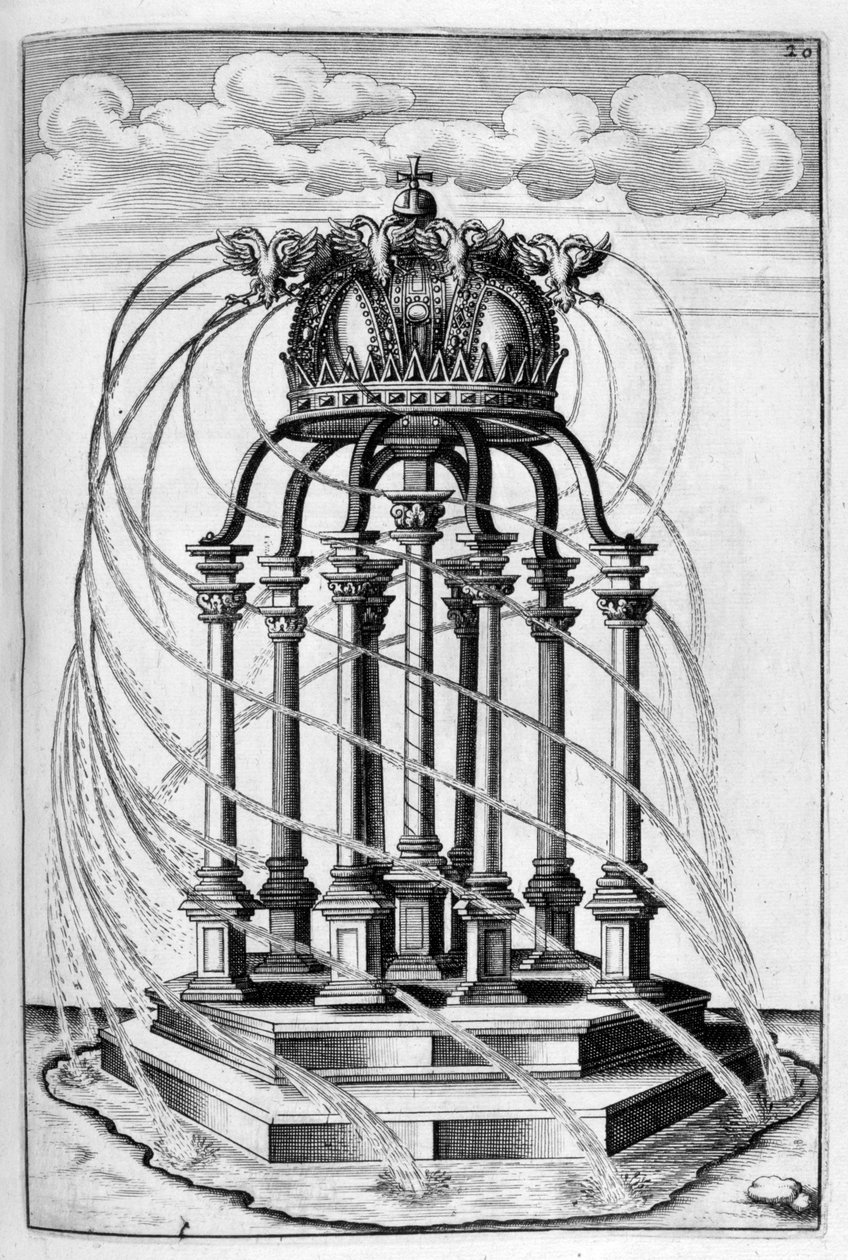 Projekt fontanny, 1664 autorstwa Georg Andreas Bockler