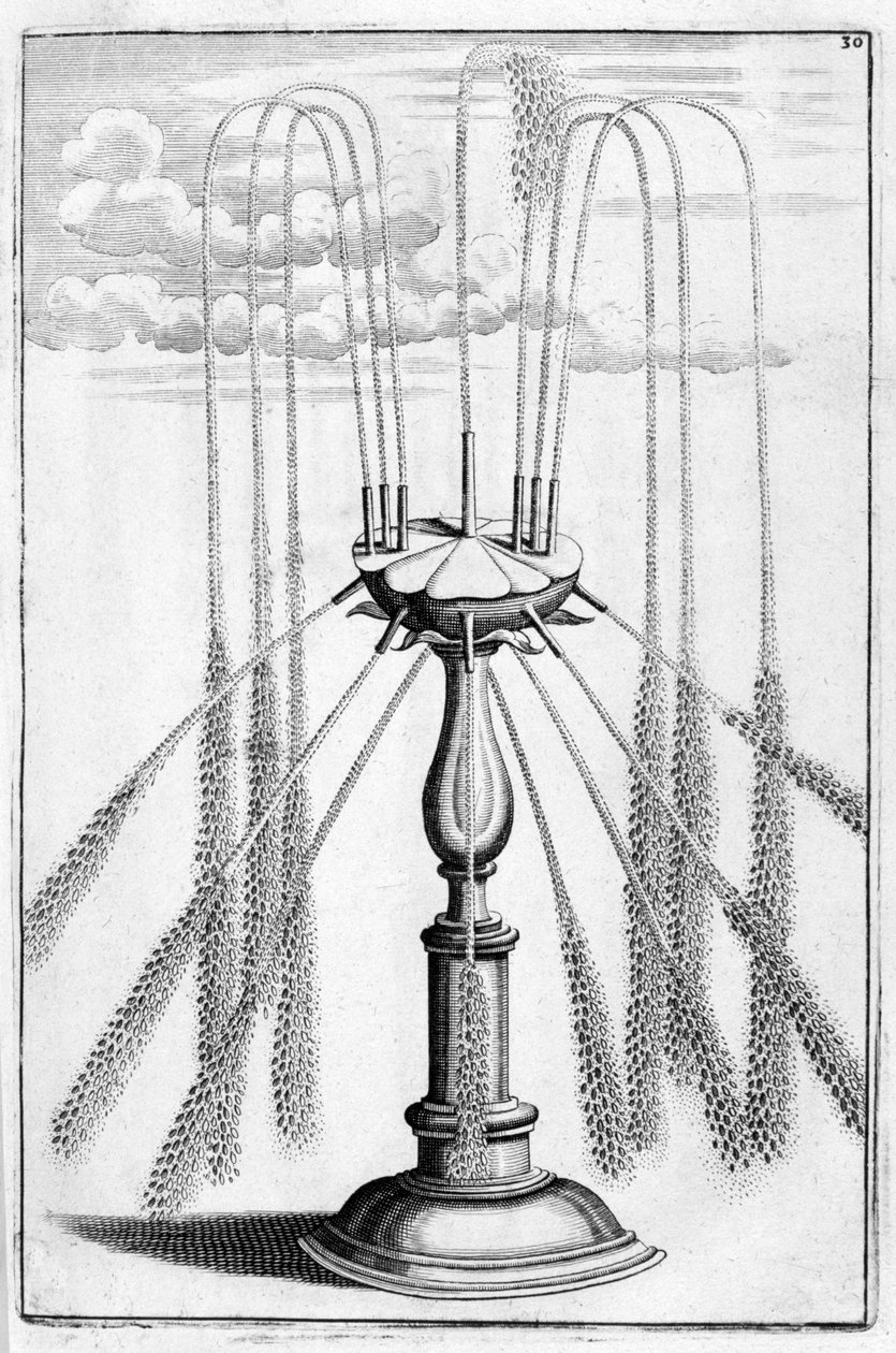 Ozdobny projekt fontanny, 1664 autorstwa Georg Andreas Bockler