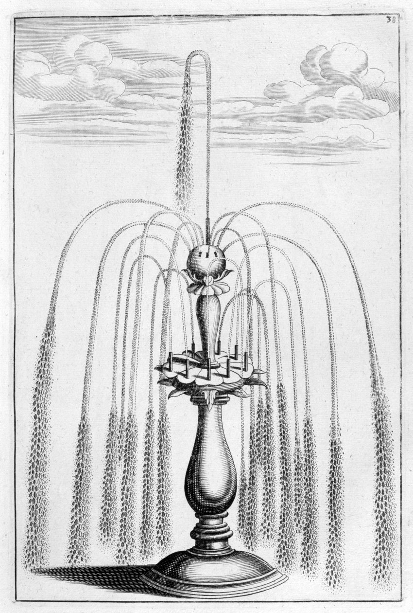 Ozdobny projekt fontanny, 1664 autorstwa Georg Andreas Bockler