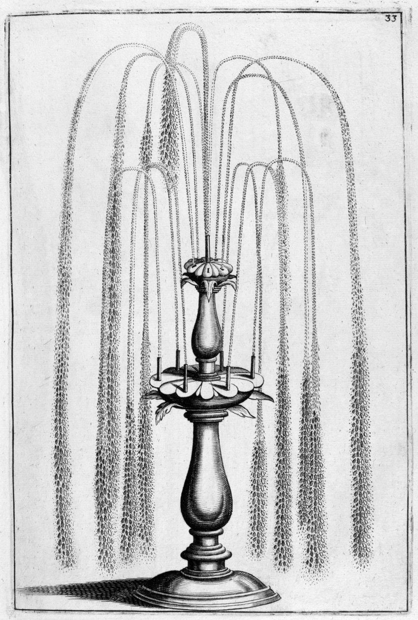Ozdobny projekt fontanny, 1664 autorstwa Georg Andreas Bockler