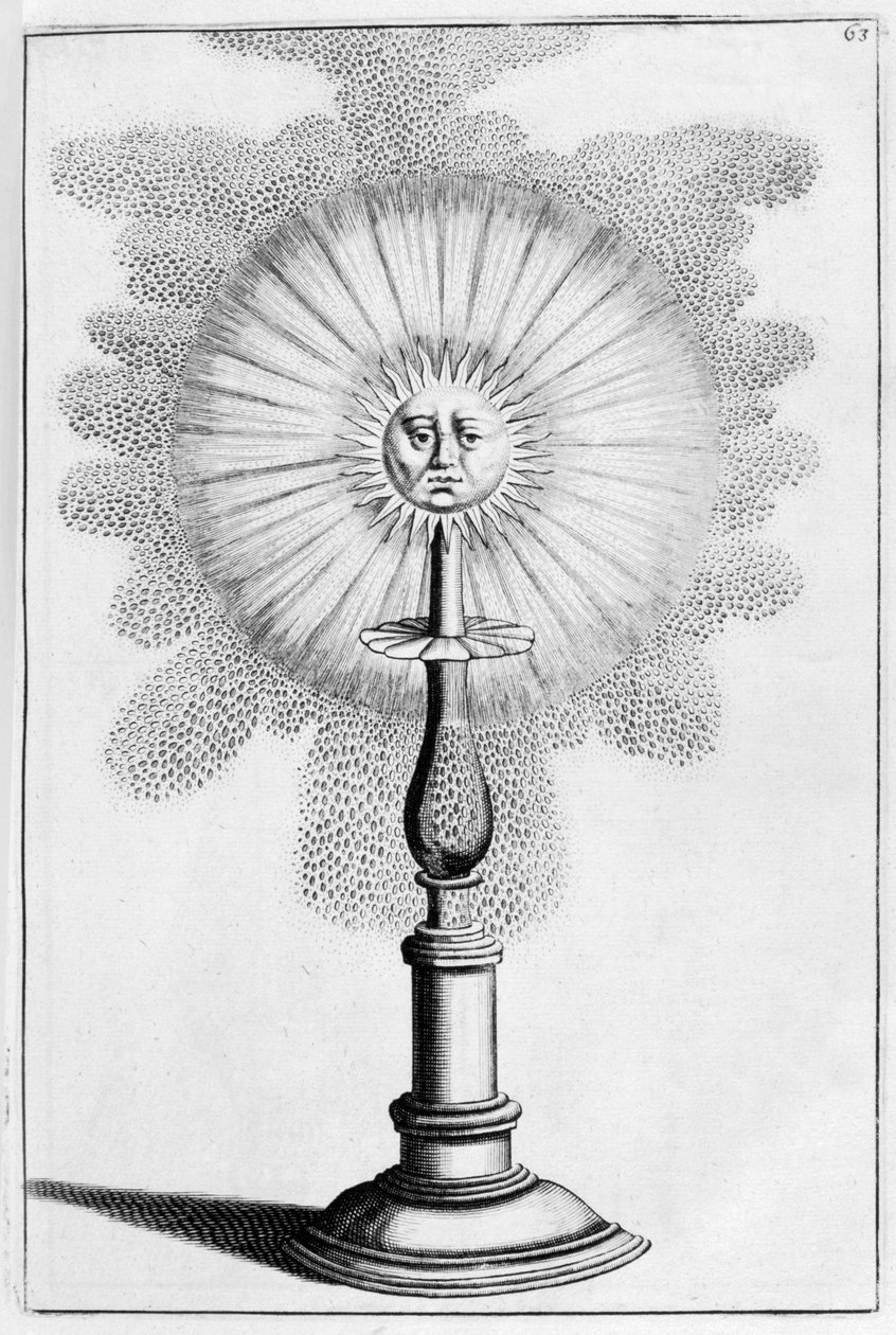 Ozdobny projekt fontanny słonecznej, 1664 autorstwa Georg Andreas Bockler