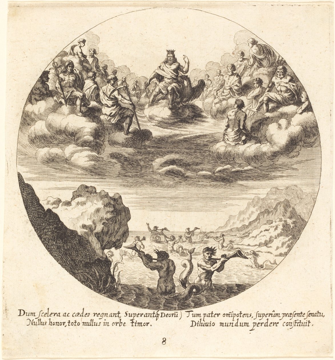Jowisz i Bogowie autorstwa Georg Andreas Wolfgang the Elder