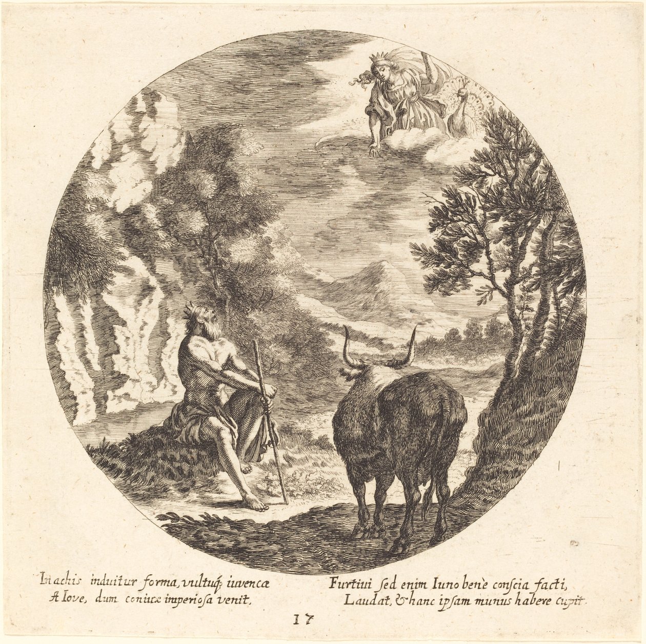 Jowisz zamienia Io w krowę autorstwa Georg Andreas Wolfgang the Elder