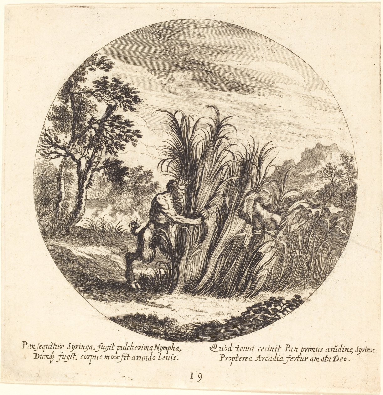 Patelnia i Syrinx autorstwa Georg Andreas Wolfgang the Elder