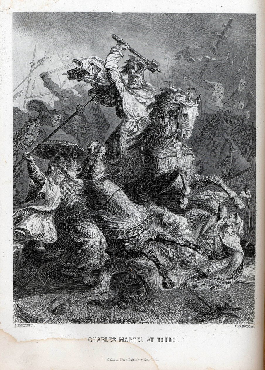 Karol Martel w Tours, 1882 r. autorstwa Georg Bleibtreu