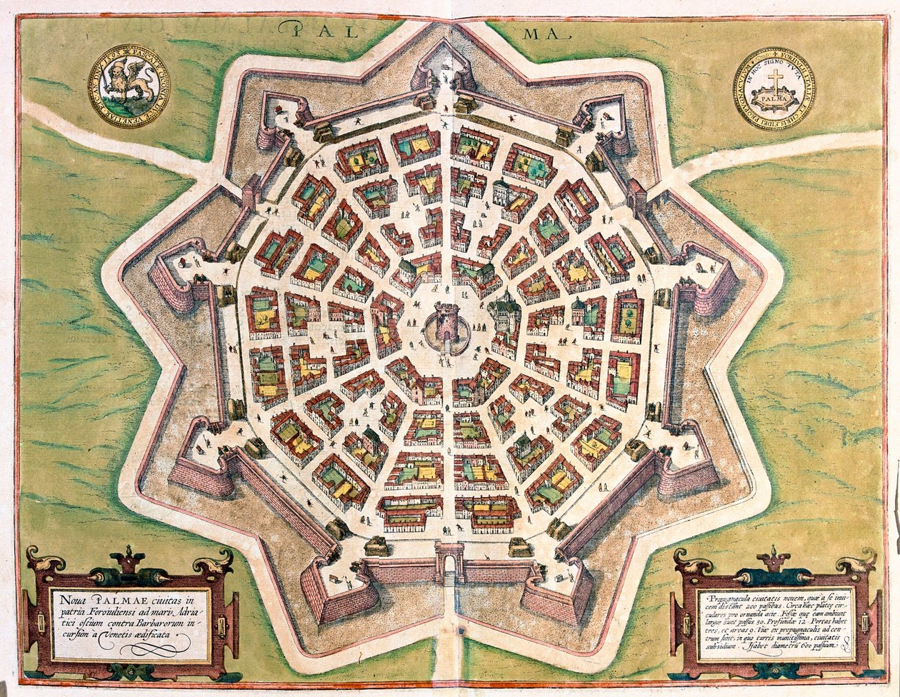 Katania na tle Etny, Włochy - w "Civitates Orbis Terrarum" Georga Brauna, Kolonia autorstwa Georg Braun