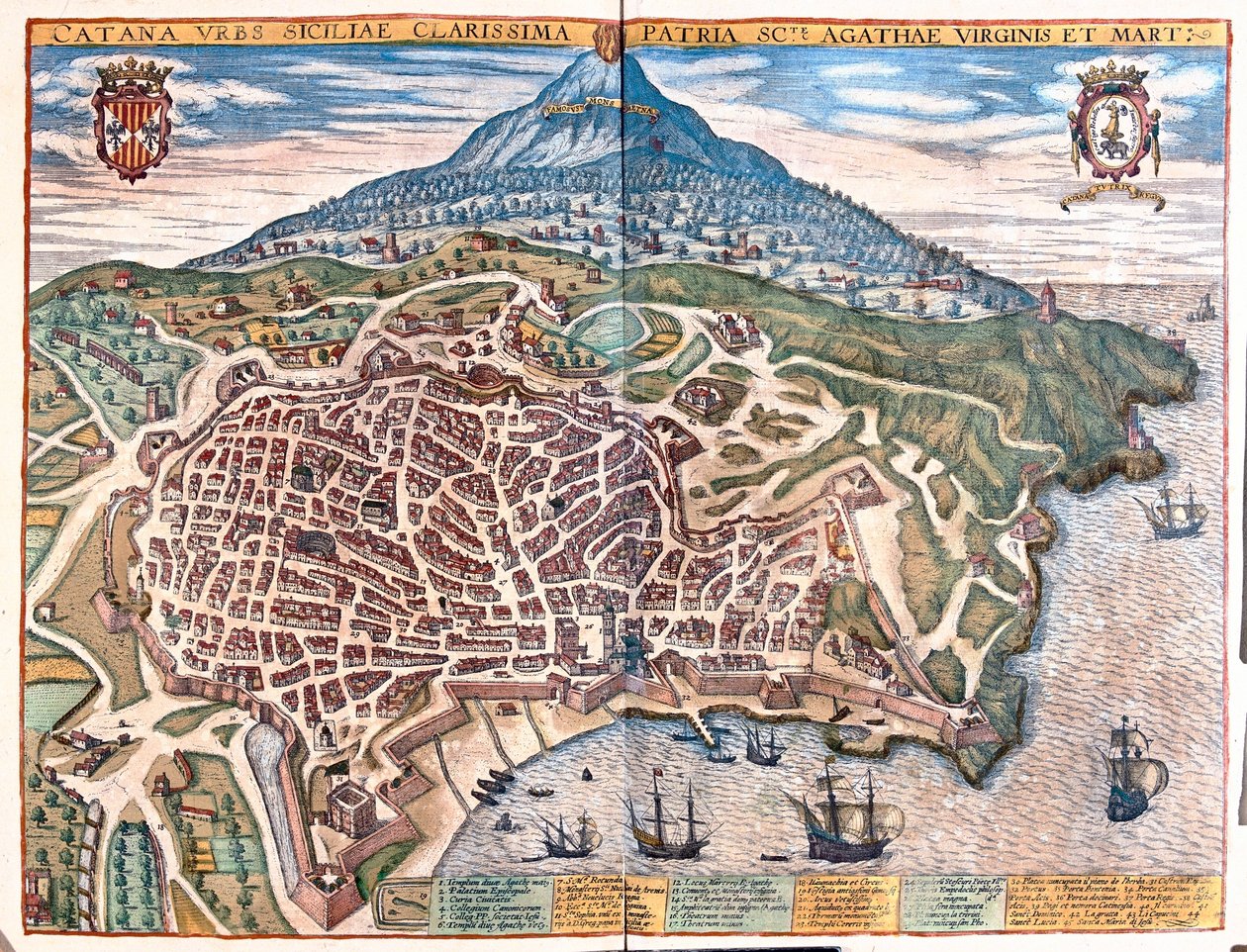 Palmanova, Włochy - w "Civitates Orbis Terrarum" Georga Brauna, Kolonia 1617 r. autorstwa Georg Braun