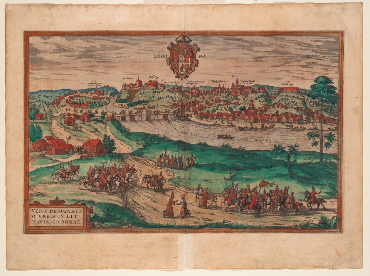Grodno Od: Terrarium, 1577 autorstwa Georg Braun und Franz Hogenberg