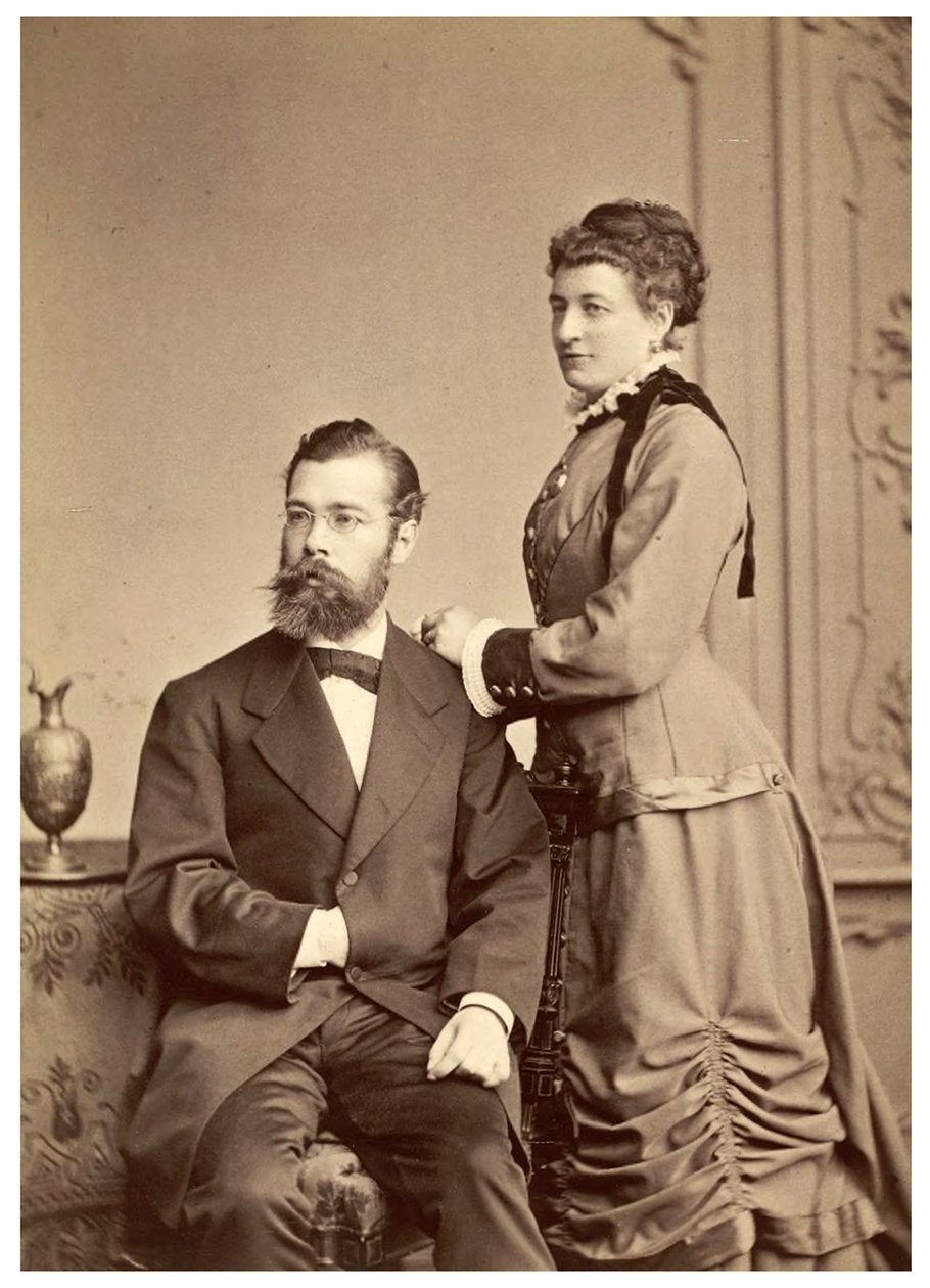 Portret Hermanna von Ihering z pierwszą żoną Anną Marią Clarą Belzer Wolf autorstwa Georg Brokesch