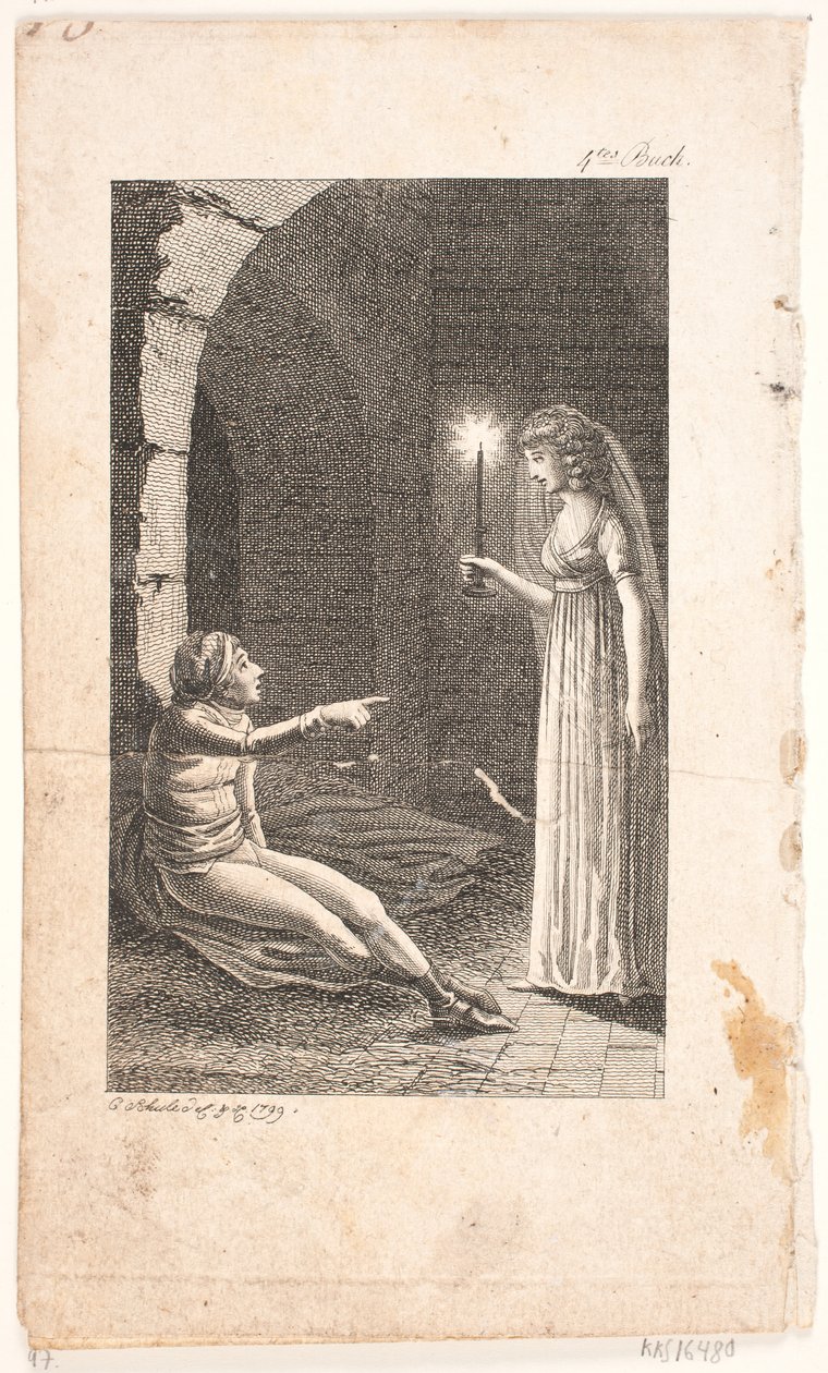 Ilustracja ze sceną więzienną autorstwa Georg Christian Schule