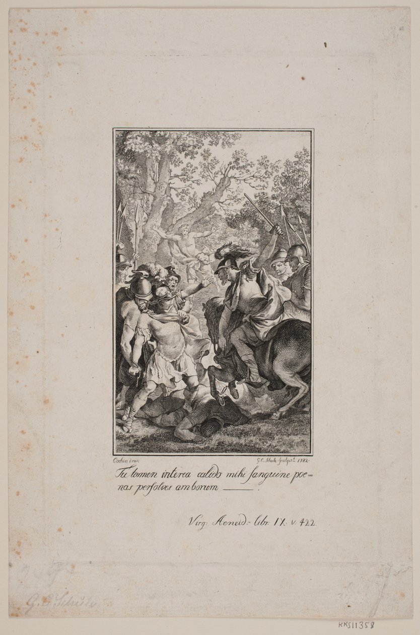 Ilustracja do Eneidy Wergiliusza autorstwa Georg Christian Schule