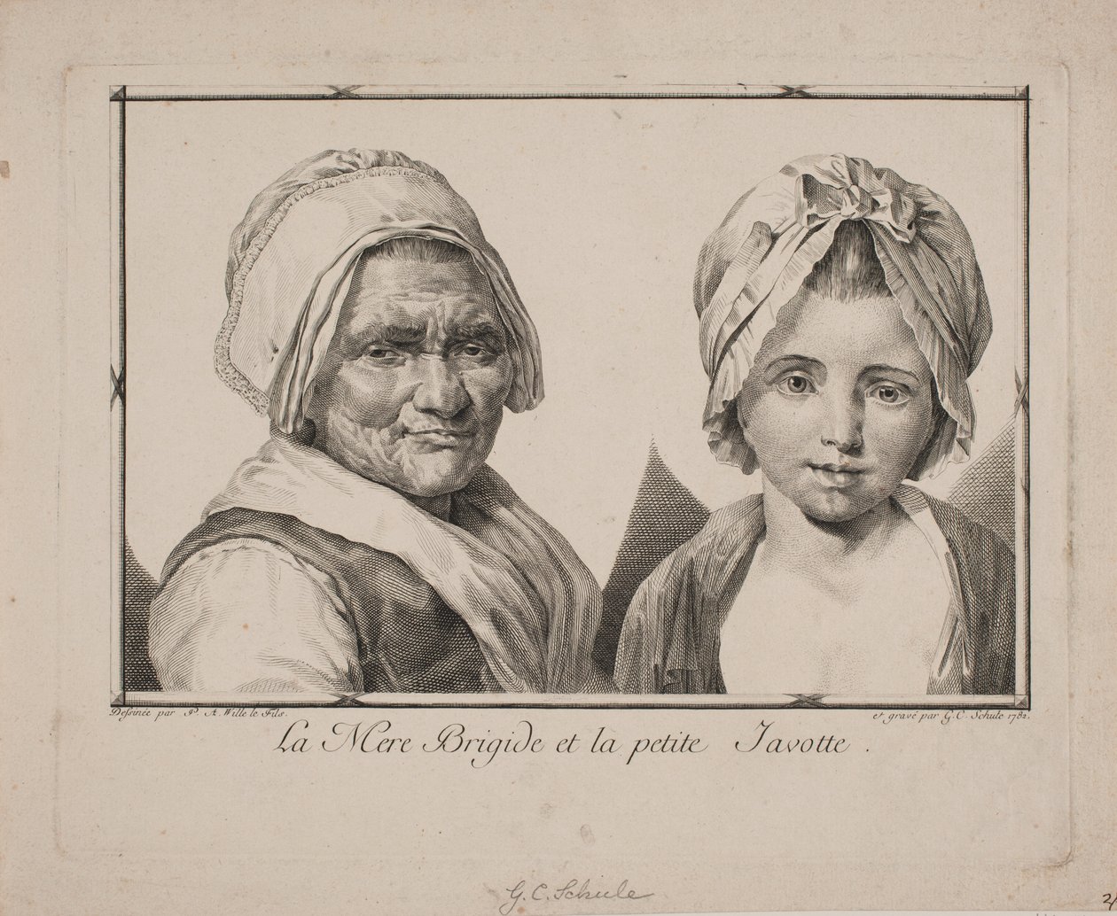 Matka Brygida i mała Javotte autorstwa Georg Christian Schule