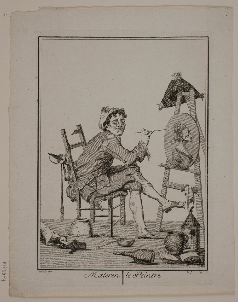 "Malarz" autorstwa Georg Christian Schule