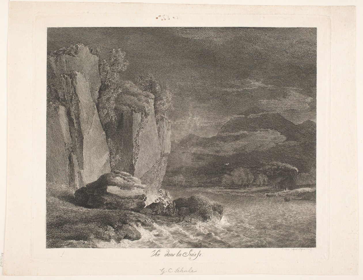 „Widok w Szwajcarii” autorstwa Georg Christian Schule