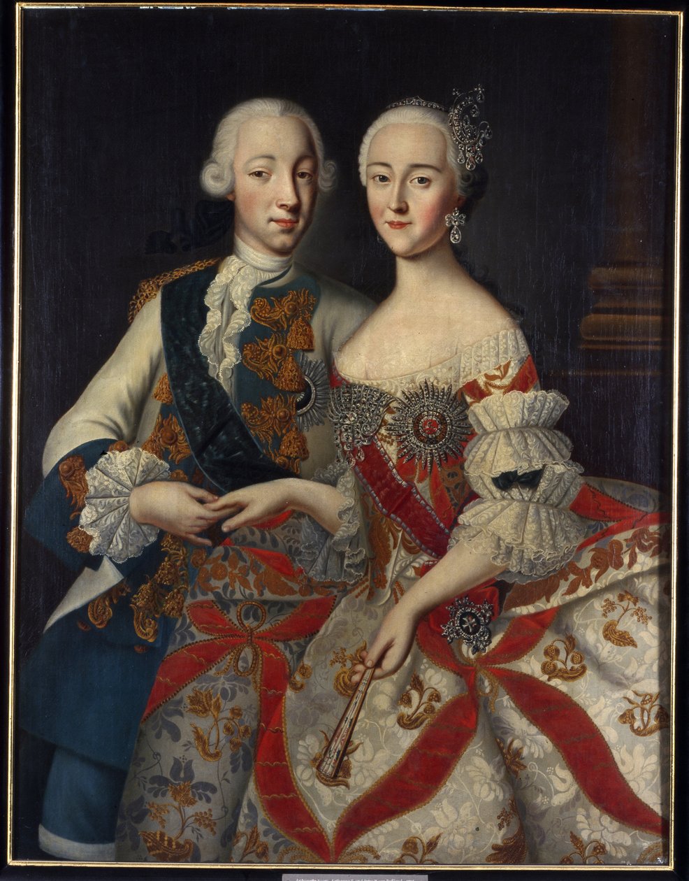 Portret wielkiego księcia Piotra Fiodorowicza (Piotr II Rosji) autorstwa Georg Christoph Grooth