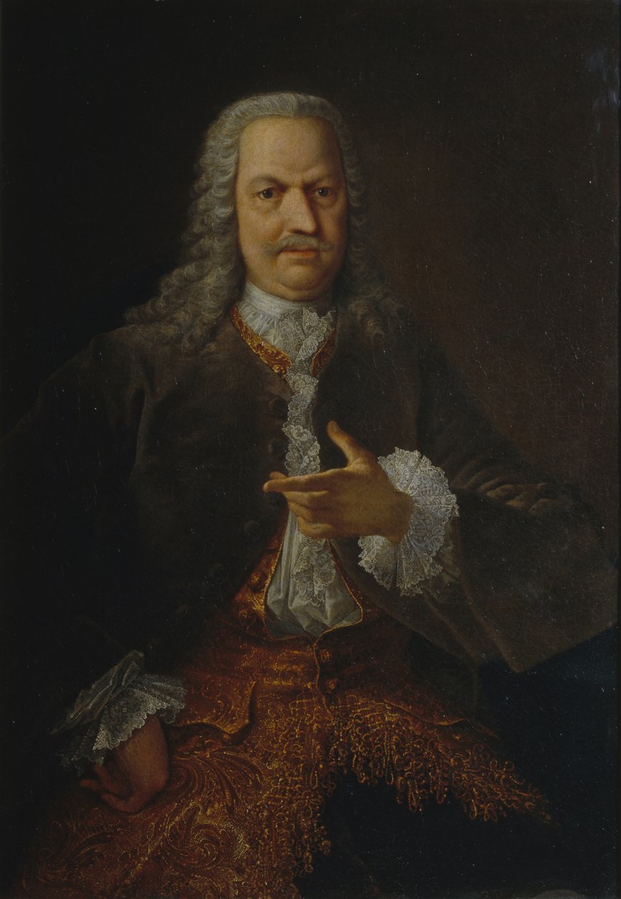 Portret Akinfija Nikiticha Demidowa 16781745, przed 1745 autorstwa Georg Christoph Grooth