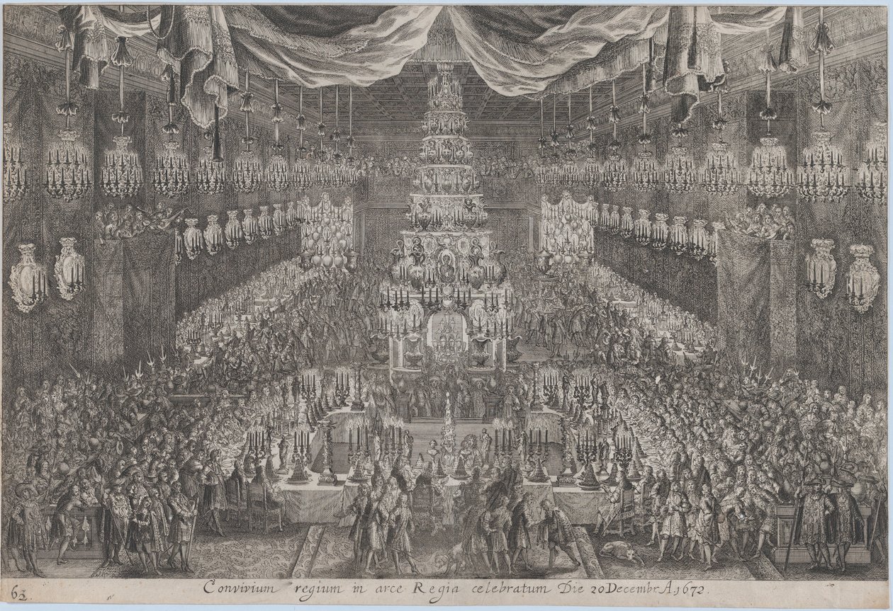 Koronacja Karola XI w Sztokholmie autorstwa Georg Christoph II Eimmart