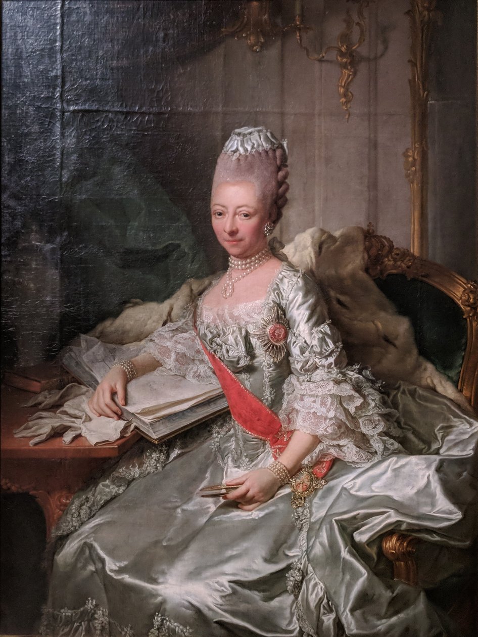 Księżna Luise Friederike z Meklemburgii-Schwerin autorstwa Georg David Matthieu