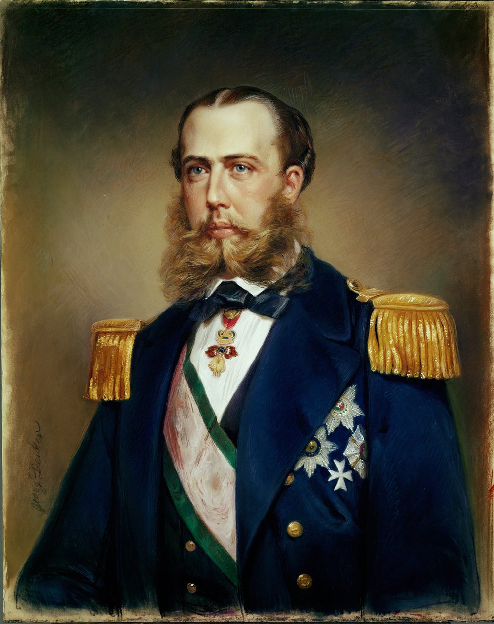 Arcyksiążę Ferdynand Max, późniejszy cesarz Meksyku Maksymilian, stracony w 1867 roku przez meksykańskich republikanów pod wodzą Juareza Garcii ... (pastel) autorstwa Georg Decker