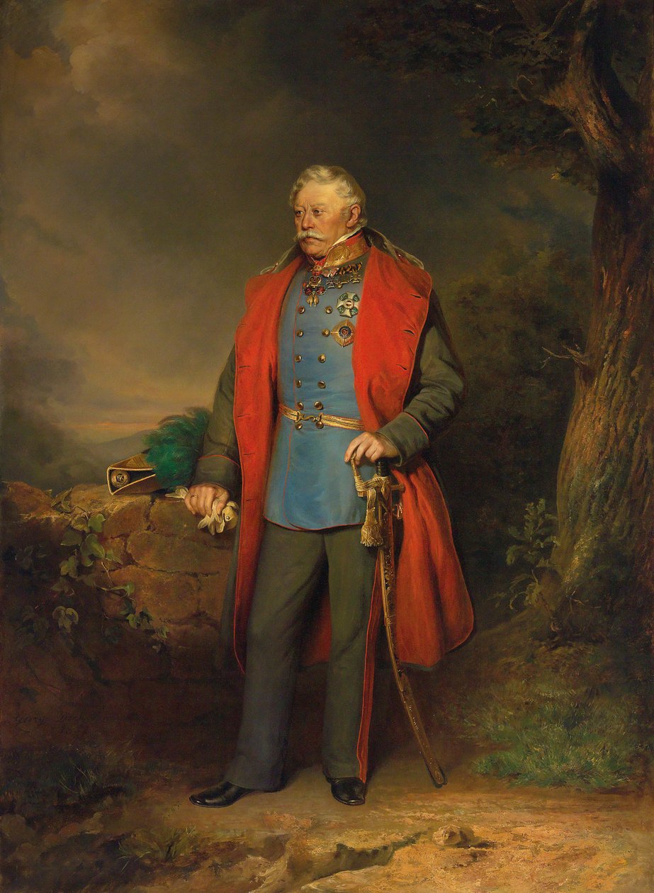 Feldmarszałek Josef Graf Radetzky z Radetz 1766-1858 , 1852. autorstwa Georg Decker