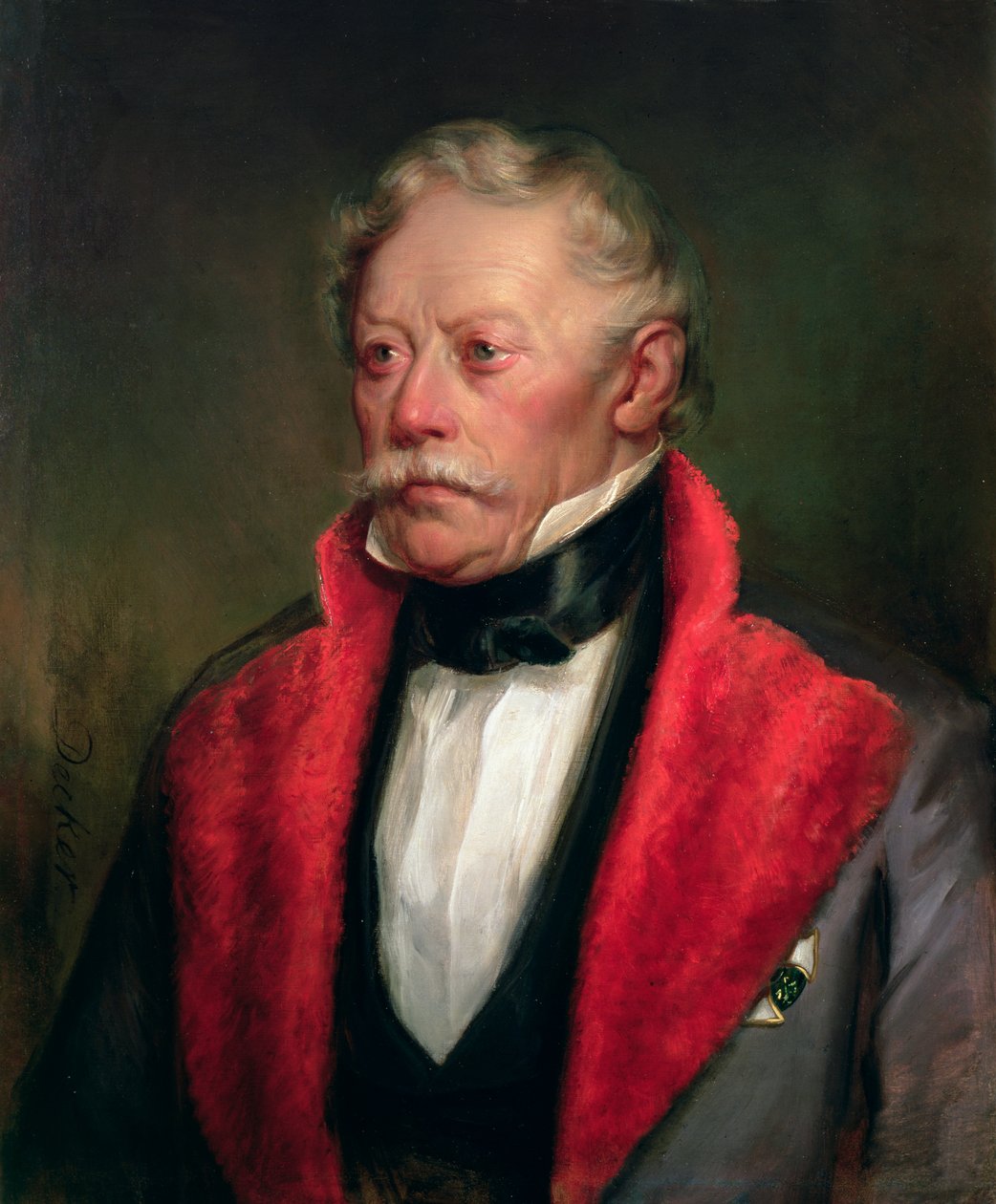 Johann Joseph Wenzel, hrabia Radetzky (1766-1858) gubernator terytoriów lombardzkich i weneckich w połowie XIX wieku autorstwa Georg Decker