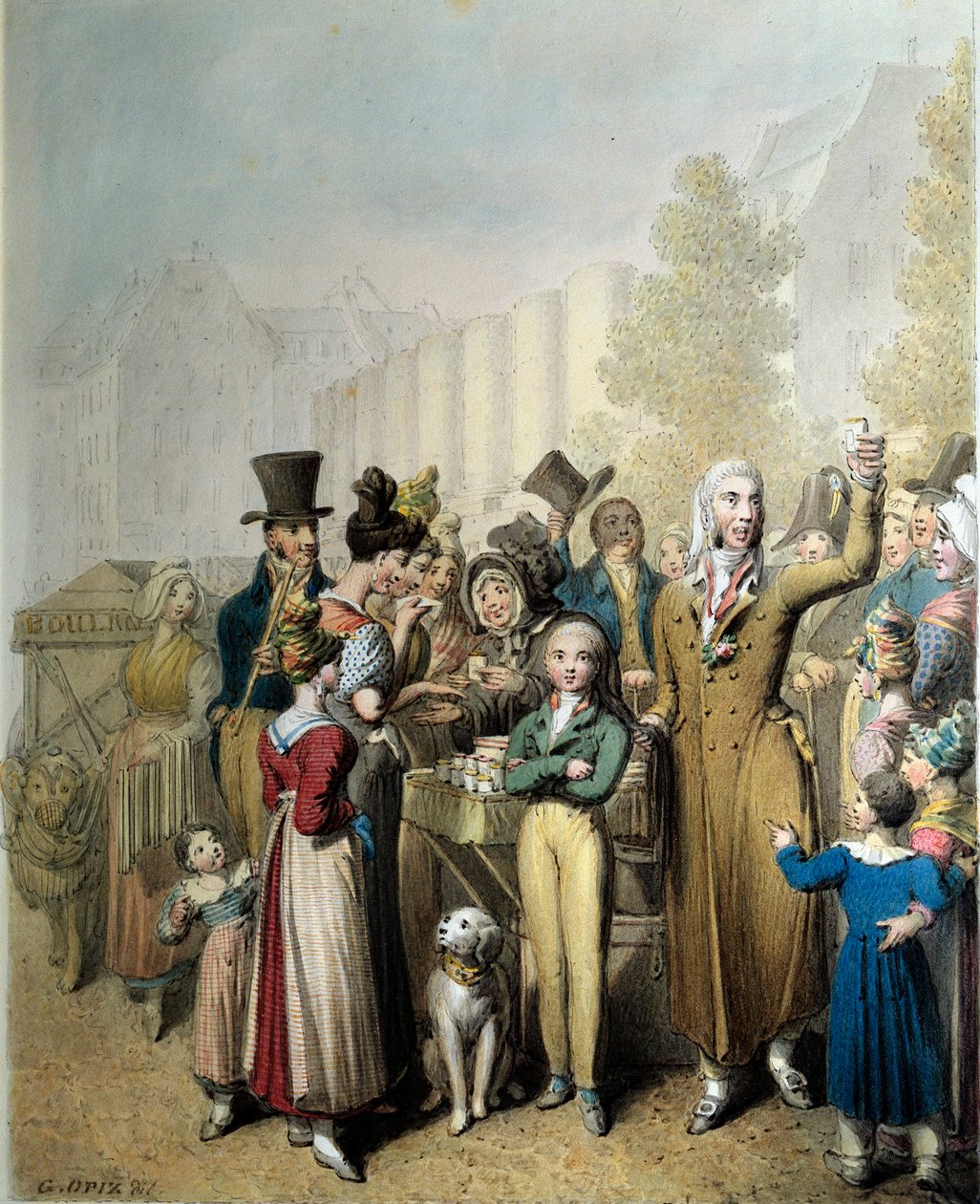 Boulevard de la Madeleine, szarlatan Litografia George