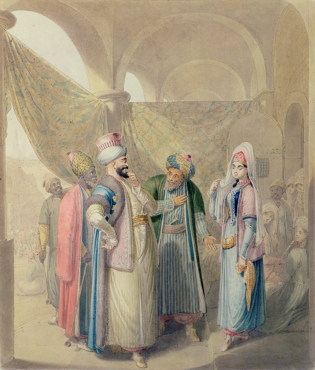 Targ niewolników autorstwa Georg Emanuel Opitz