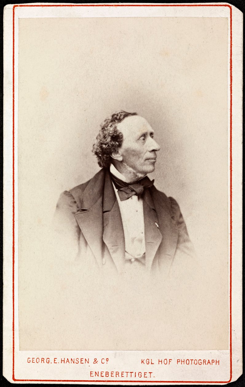Portret Hansa Christiana Andersena (1805-1875), autorstwa Hansena, Georga Emila (1833-1891). Zdjęcie, ok. 1871. Kolekcja prywatna autorstwa Georg Emil Hansen
