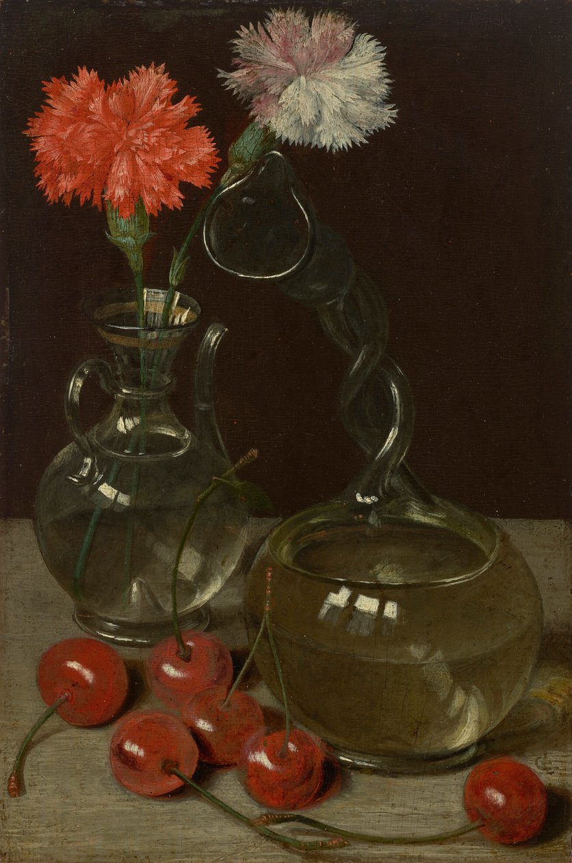 Stil-life z kuttrolfem i wiśniami autorstwa Georg Flegel