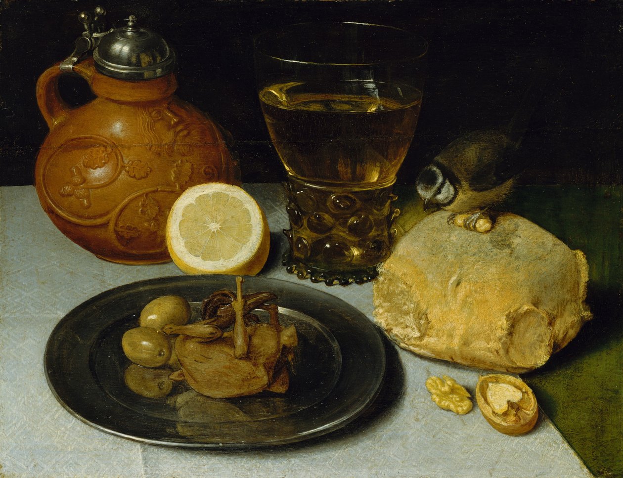 Martwa natura, prawdopodobnie ca. 1625-30. autorstwa Georg Flegel