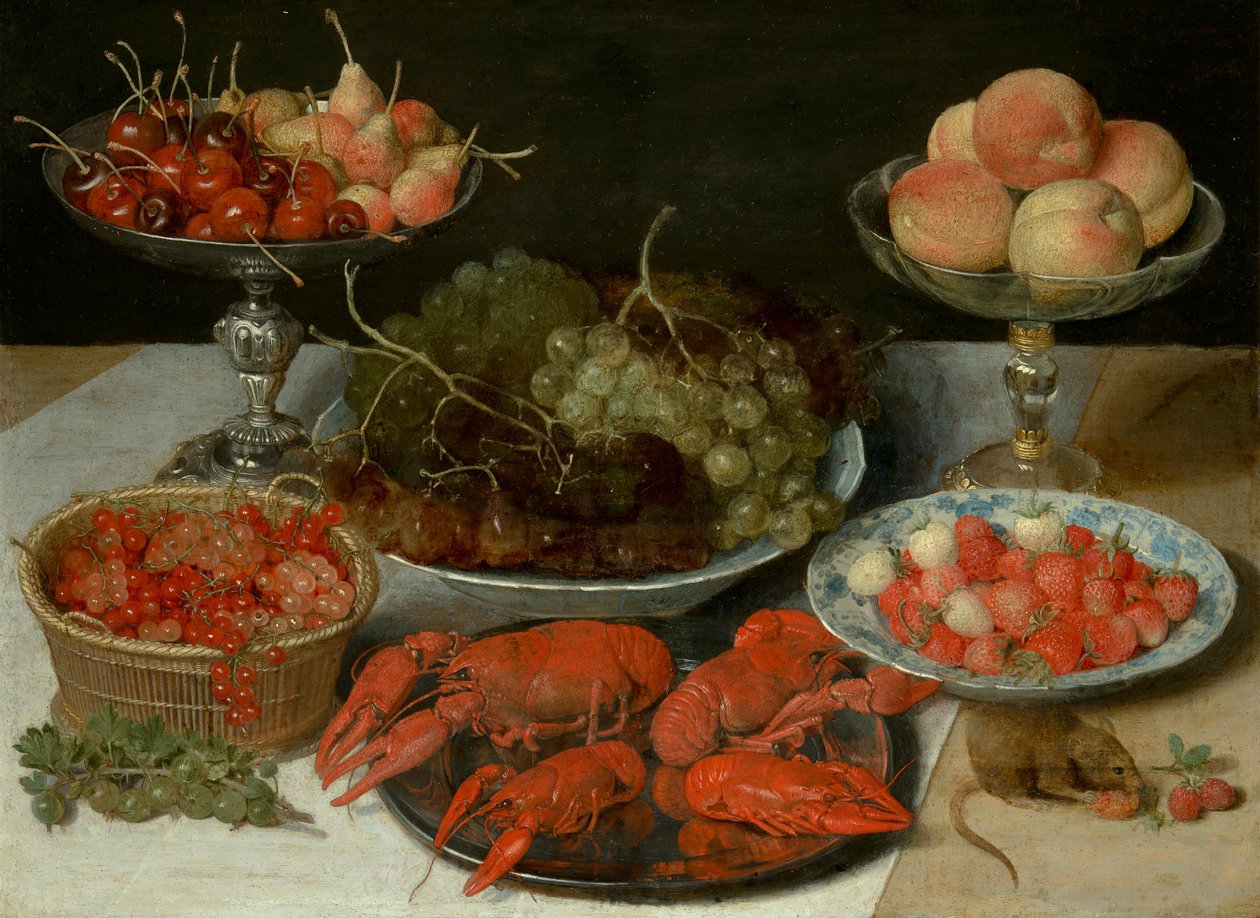 Martwa natura z owocami i rakami autorstwa Georg Flegel