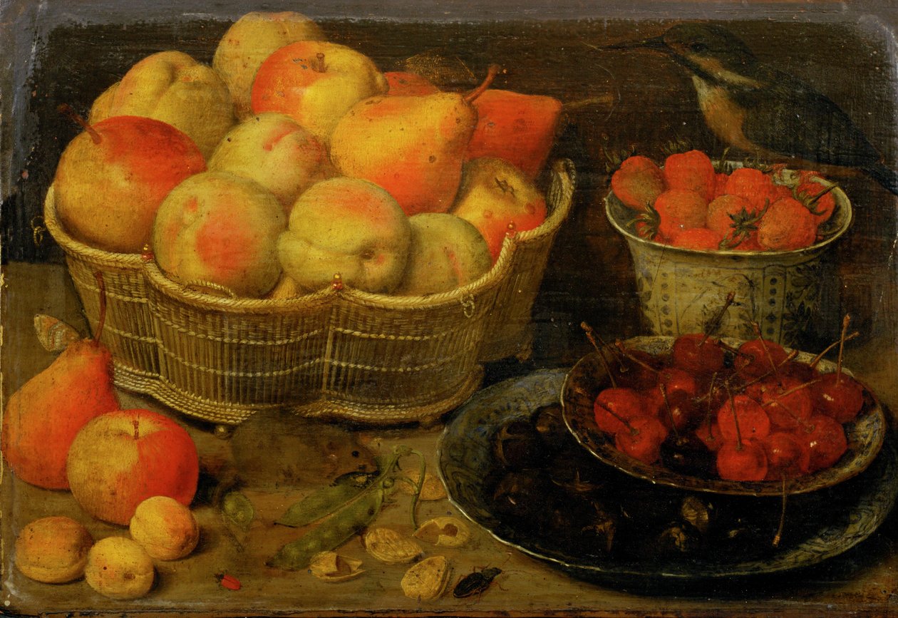 Martwa natura z owocami ... (obraz na drewnie) autorstwa Georg Flegel