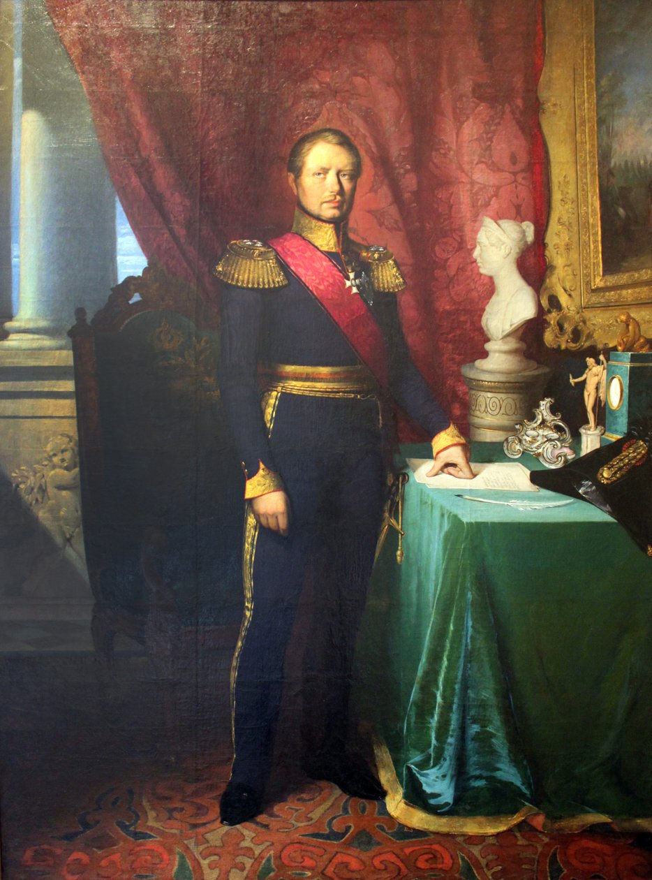 Erhardt król Wilhelm I Wirtembergii angoria autorstwa Georg Friedrich Erhardt