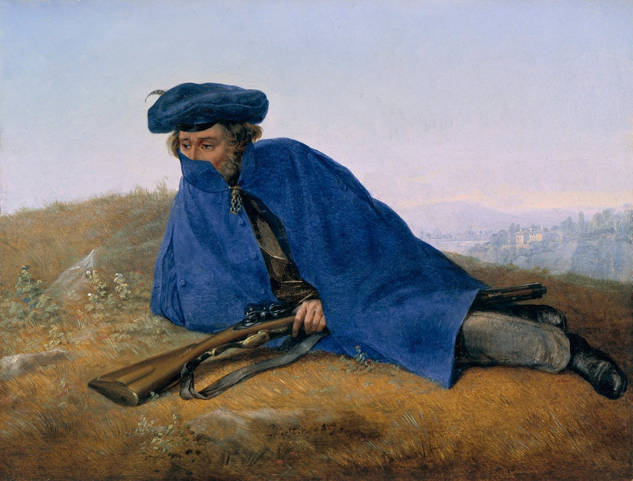niemiecki: Auf Vorposten On Outpost autorstwa Georg Friedrich Kersting