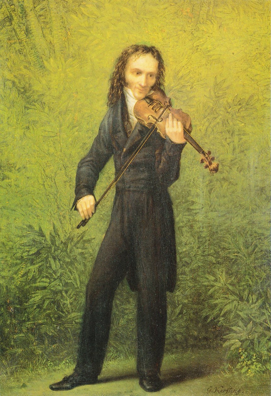 Skrzypek Niccolò Paganini autorstwa Georg Friedrich Kersting
