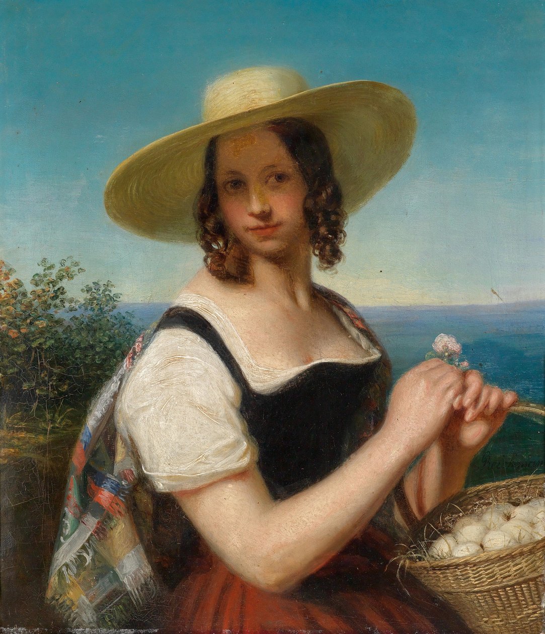 Dziewczyna z jajkiem autorstwa Georg Friedrich Reichmann