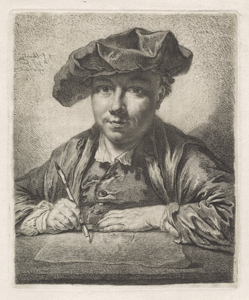 Autoportret autorstwa Georg Friedrich Schmidt