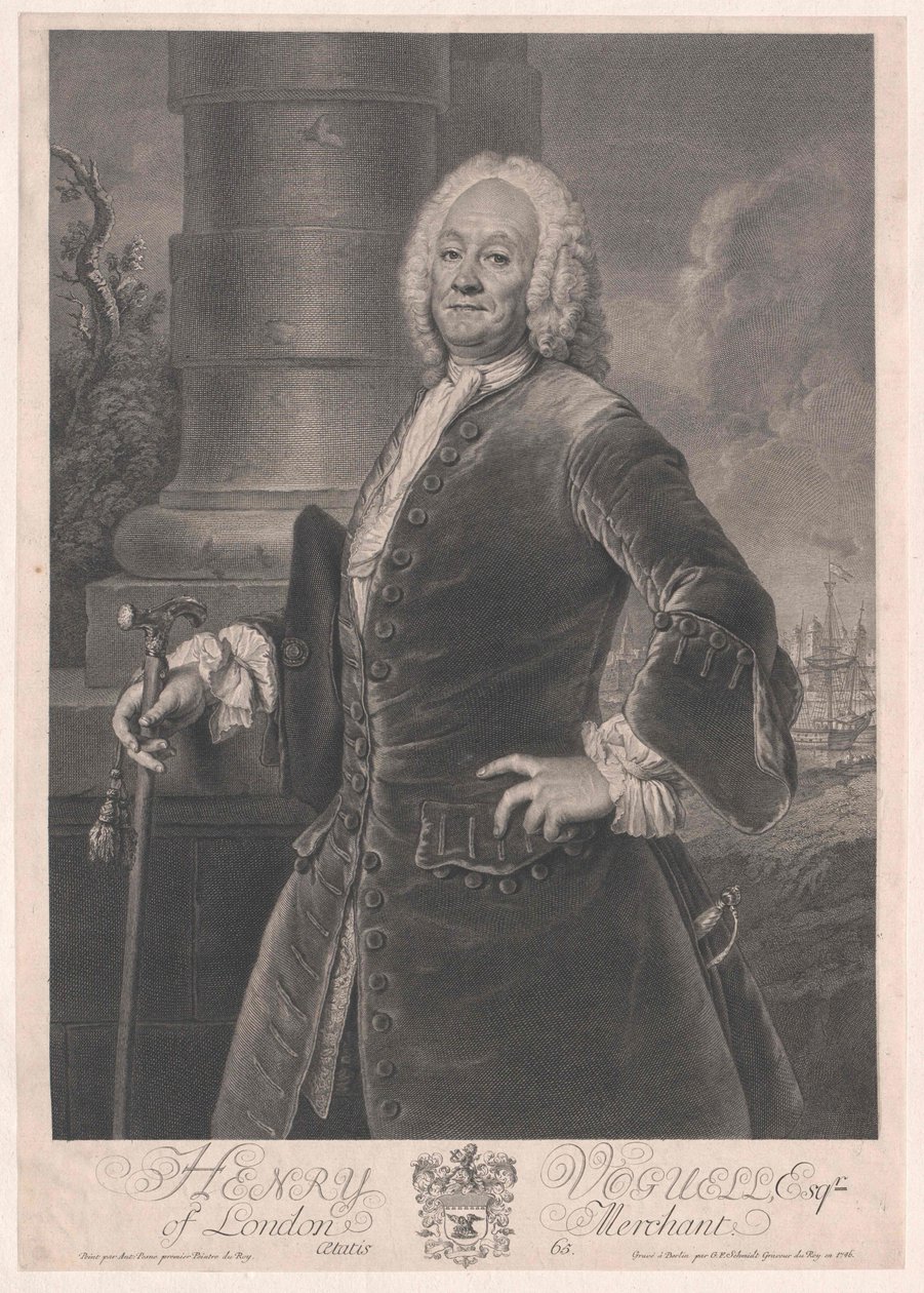 Handlowiec w Londynie Henry Voguell autorstwa Georg Friedrich Schmidt