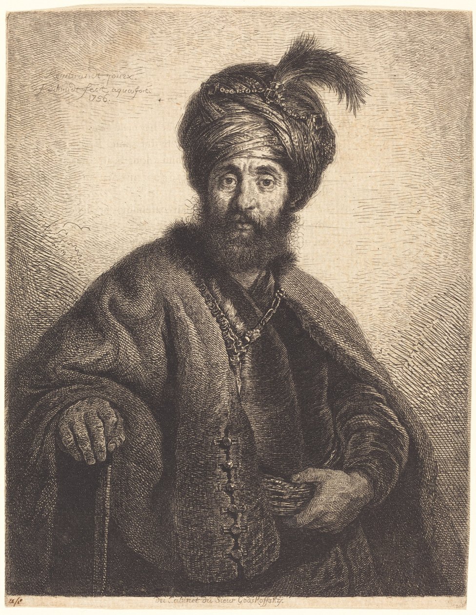 Perski autorstwa Georg Friedrich Schmidt after Rembrandt van Rijn