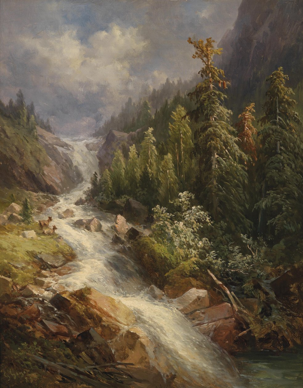 Stalbachfall am Grundlsee autorstwa Georg Geyer
