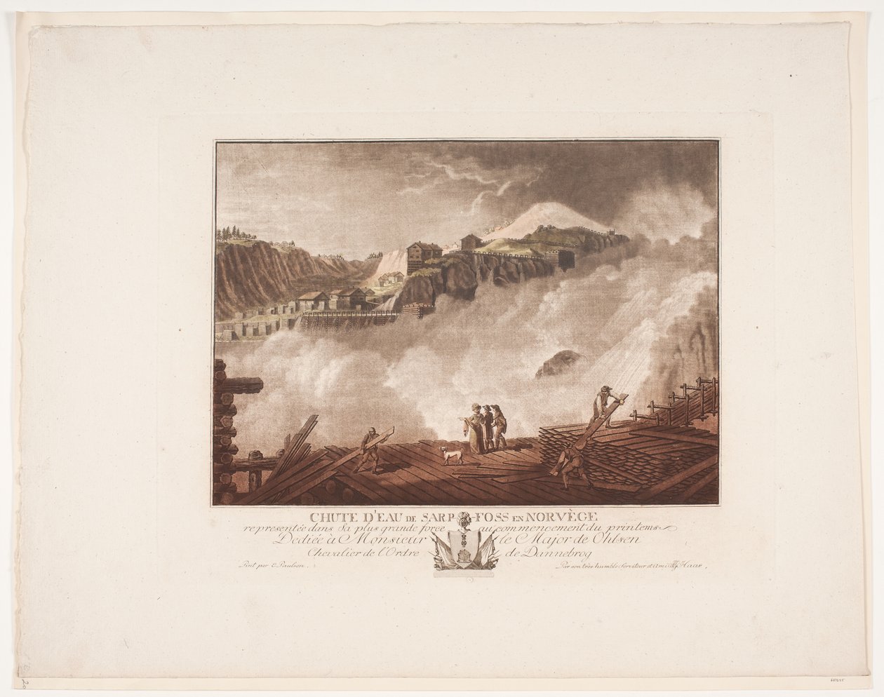 Wodospad Sarp-Foss w Norwegii autorstwa Georg Haas