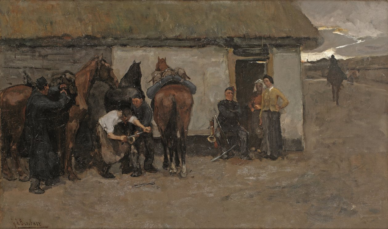 Kowal, ok. 1881-84 (olej na płótnie) autorstwa Georg Hendrik Breitner
