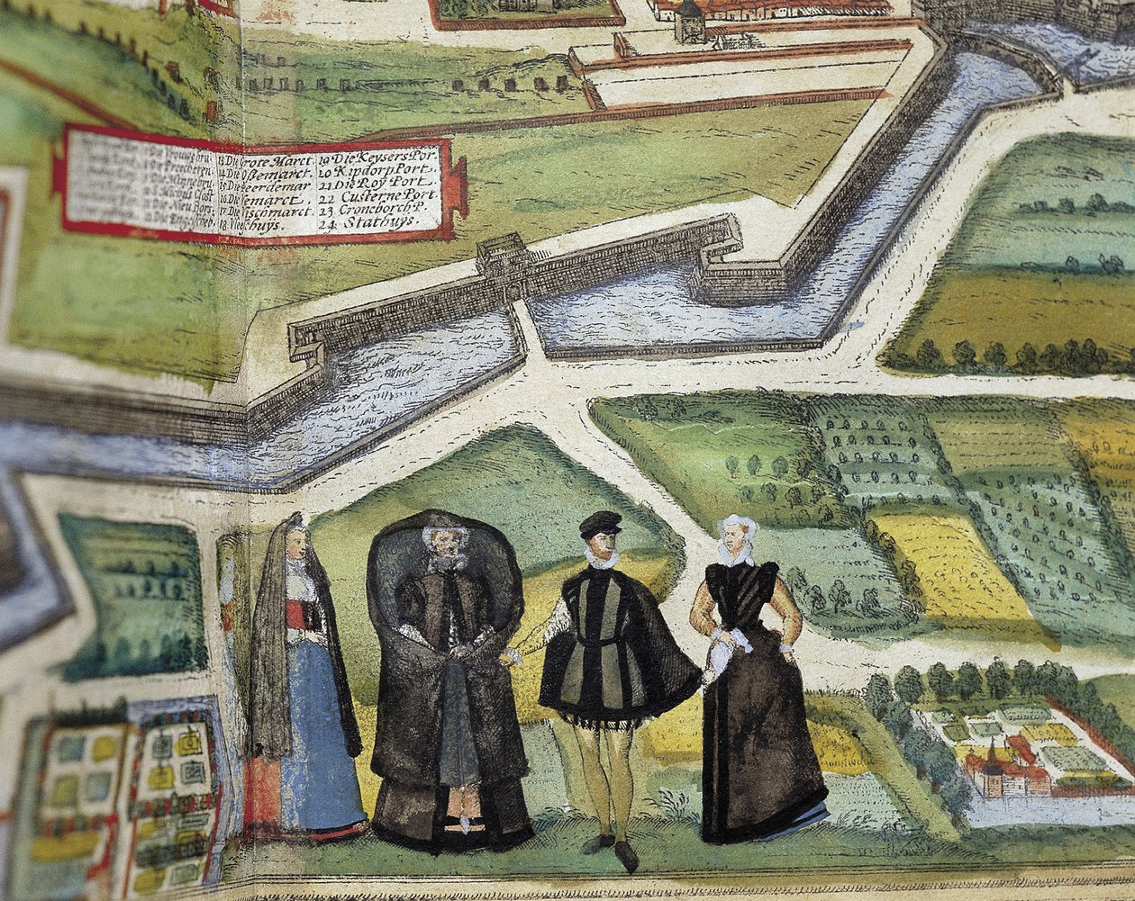 BRAUN, George (1541-1622). ORTELIUS, Abraham (1527-1598). HOGENBERG, Franz (1535-1590). Civitatis Orbis Terrarum (Theatrum orbis terrarum). 1572-1617. Antwerpia (1572). Dolny szczegół. Tom I. Akwaforta. HISZPANIA. KASTYLIA I LEON. Salamanka. Uniwersytet w  autorstwa Georg Hogenberg Franz (1535 90) & Ortelius Abraham (1527 98) Braun
