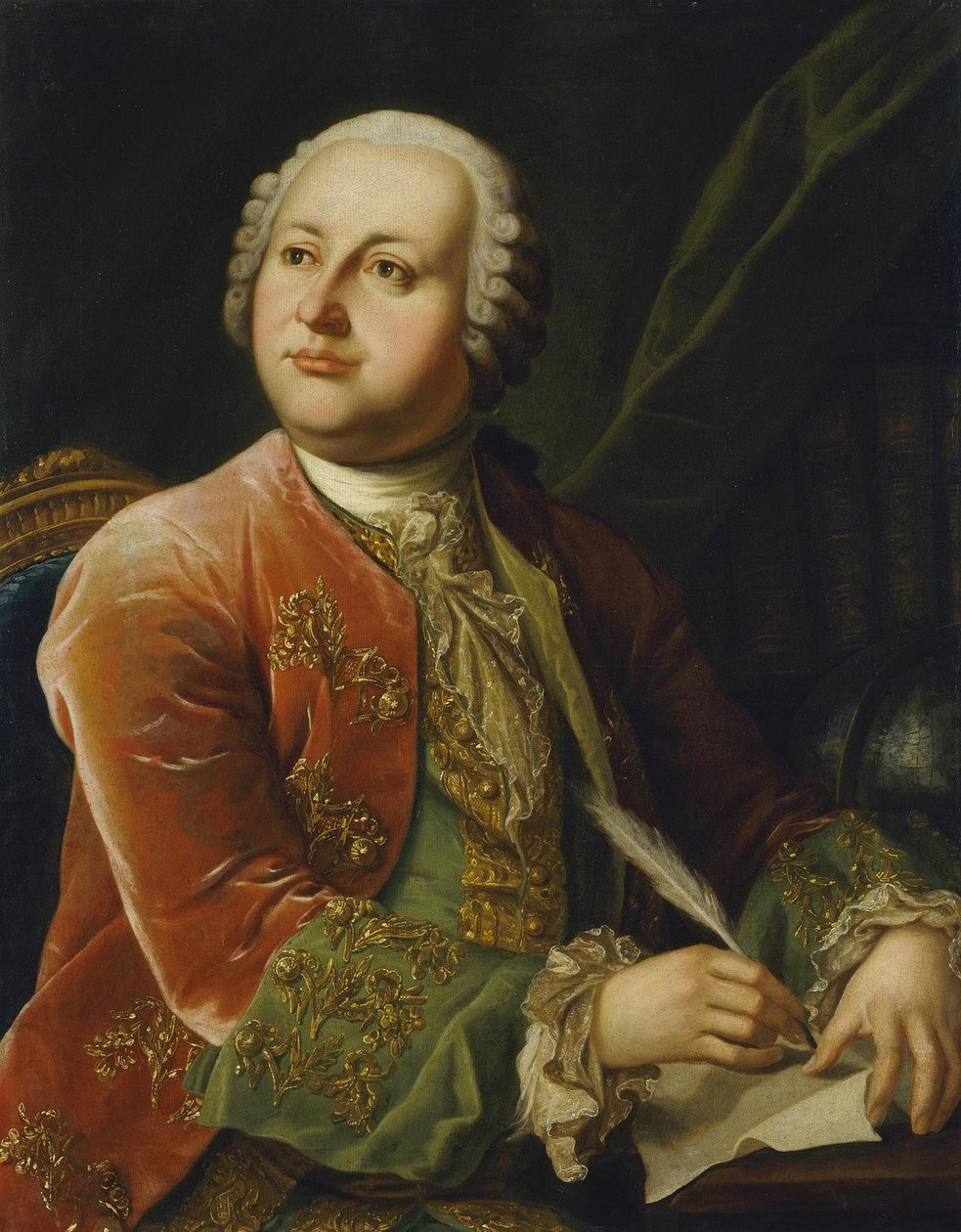 Portret Michaiła Łomonosowa (Michaił Wasiliewicz Łomonosow) (1711-1765) p. Anonim, II poł. d