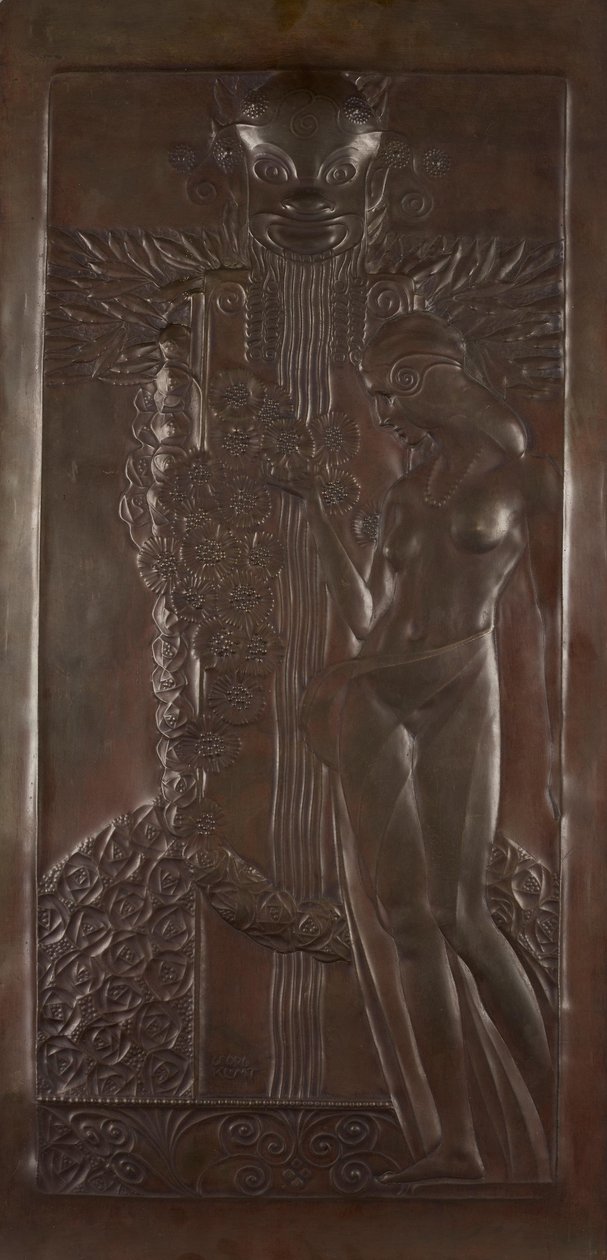 Nimfa i satyr autorstwa Georg Klimt